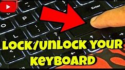 How to Lock/Unlock keyboard windows 10⌨2024🖥