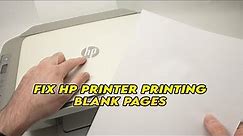 How to Fix Any HP Printer Printing Blank Pages