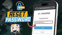How to Reset Genshin Impact Password on iPhone | Reset and recover your password for Genshin Impact