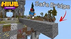 The EASIEST Bridging Method | Minecraft Bedrock // (How To Safe Bridge)