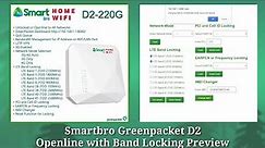 Smartbro Home WiFi Prepaid GreenPacket D2 Openline and Bandlocking Preview