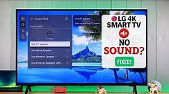 LG Smart TV: Sound Not Working? - Fixed No Sound on LG webOS 4K!