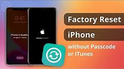 [2 Ways] Factory Reset iPhone without Passcode or iTunes | Factory Reset iPhone 2022