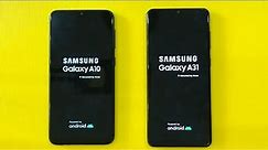 Samsung Galaxy A31 vs Samsung Galaxy A10