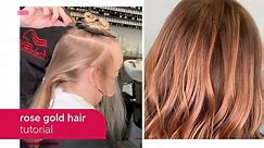 Rose Gold Hair Color Tutorial with Koleston Perfect | Wella Professionals