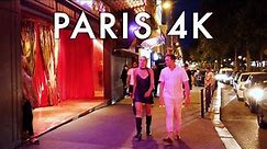 Paris After Dark | Night Walk on Red Light District | Moulin Rouge, Pigalle, Boulevard de Clichy🇫🇷4k