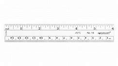 Westcott 6-Inch Flexible Metric Ruler, Clear