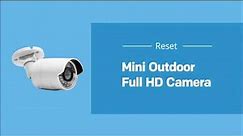 How to reset outdoor HD camera