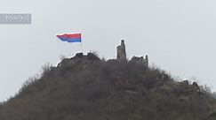 The Serbian tricolor flag is once again flying over the Zvecan Fortress - Kosovo Online