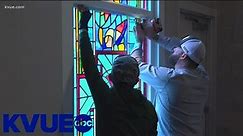 Austin church's vandalized stained glass windows repaired | KVUE
