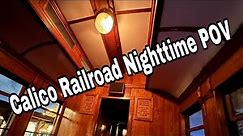 KNOTT'S BERRY FARM Calico Railroad Nighttime POV