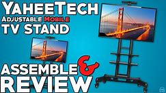 Yaheetech Adjustable Mobile TV Stand - Assemble and Review