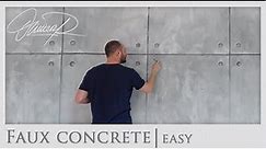 Faux concrete effect, the easy way