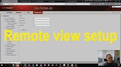 HikVision remote view setup for web and mobile phone - detailed!