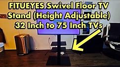FITUEYES Swivel Floor TV Stand Mount for 32-75 inch TV's Review (Height Adjustable)