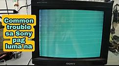 Common trouble sa sony crt tv pag luma na/Troubleshooting Guide in Crt tv repair