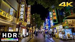 【4K HDR】Night Walk in Yokohama Chinatown (横浜散歩) - Fall 2020
