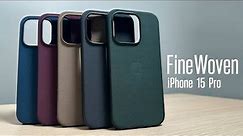 iPhone 15 Pro: FineWoven (vs Leather) Cases in All Colors!