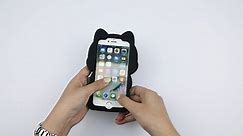 Cute Black Cat Silicone Case for iPhone 6/7/8/SE2020/SE2022