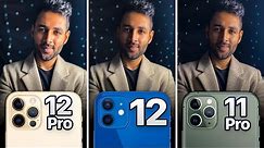 iPhone 12 Pro vs iPhone 12 vs iPhone 11 Pro Camera Test Comparison.