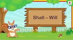 Shall and Will | English Grammar & Composition Grade 3 | Periwinkle