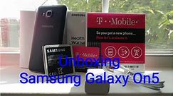 Samsung Galaxy On 5 T-Mobile Unboxing