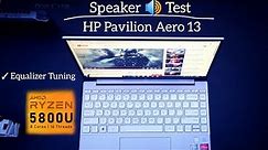HP Pavilion Aero 13 : Speaker Test