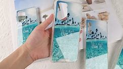 Clear Summer Sea Beach Phone Case for Samsung