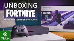 Unboxing Xbox One S Fortnite Battle Royale Special Edition Bundle