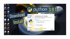 How to Download and Install Python 3.9.1 on windows 10 + run your first python program