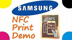 Samsung NFC print demo