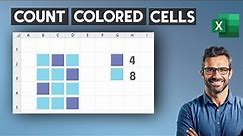 How to count colored cells in Excel - COUNT CELLS BY COLOR