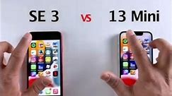 iPhone SE 3 VS iPhone 13 Mini#apple #iphone #tiktok #capcut #like