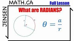 Trigonometry in RADIANS (full lesson) | grade 12 MHF4U | jensenmath.ca