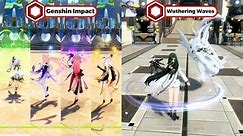Genshin Impact Catalyst vs Wuthering Waves Catalyst! Gameplay Comparison