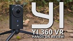 YI 360 VR camera hands on review - 5.7K 360° video with 4K live streaming