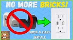 How To Install A USB Outlet In Your Wall | Quick and Easy