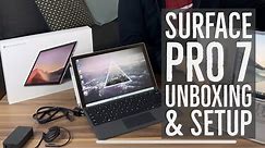 Surface Pro 7 Unboxing Setup & Review | vs Surface Pro X and Laptop 3 - SUPER FAST w/ Instant on