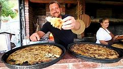 The ULTIMATE ALBANIAN FOOD EXPERIENCE!! Smoked Meat & Cheese at Mrizi i Zanave | Lezhë, Albania