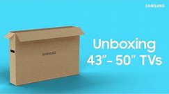 How to unbox your 2020 Samsung 43” – 50” TV | Samsung US