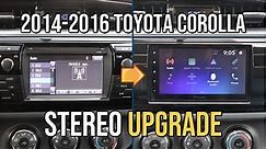 Stereo UPGRADE, Toyota Corolla - Radio Removal & Installation 2014, 2015, 2016, 2017