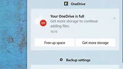how to fix OneDrive is full