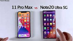 iPhone 11 Pro Max vs Note 20 Ultra 5G | SPEED TEST