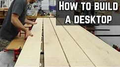 How to build and finish a desk top / DIY Table top