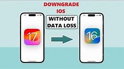 How to Downgrade iOS 17 to iOS 16 without Losing Data (Step By Step)