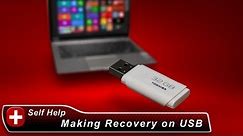 Toshiba How-To: Create System Recovery Media on a USB Flash Drive with a Windows 8 Laptop