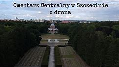 Cmentarz Centralny z drona. Szczecin Poland