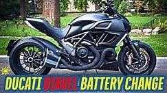 Ducati Diavel Battery Change - EASY!
