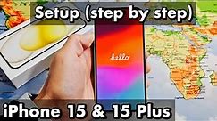 iPhone 15 / 15 Plus: How to Setup (step by step)