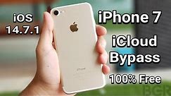 iPhone 7 iOS 14.7.1 bypass iCloud free 100% working